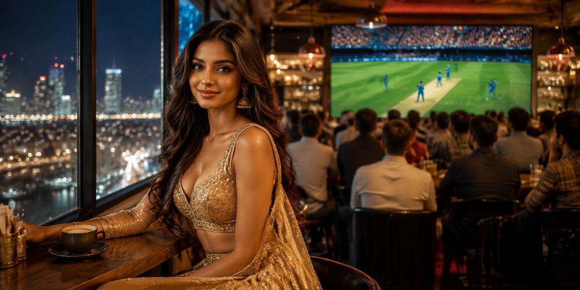Indian cricket enthusiasts enjoying online betting on mobile devices